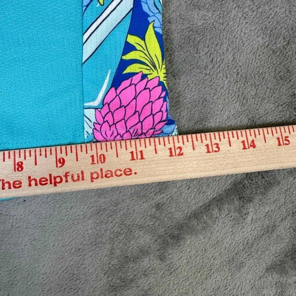 NWT Vineyard Vines Boys Performance Lacrosse Shorts XL Turquoise Pineapple